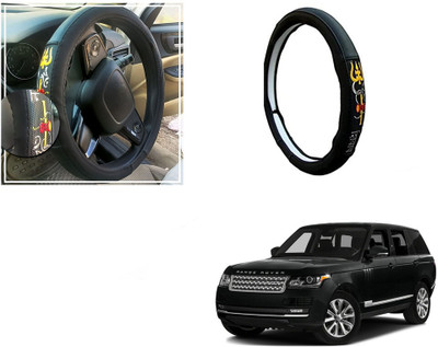Automotive Prist Steering Cover For Land Rover Range Rover(Black, Leatherite)