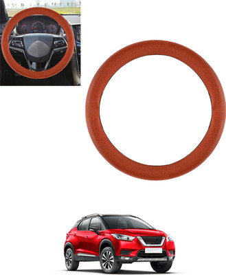 monolive Steering Cover For Nissan Universal For Car(Tan, Leatherite)