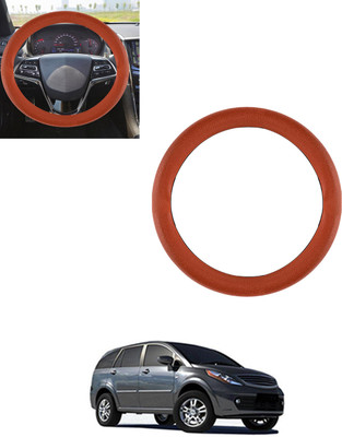 AYW Steering Cover For Tata Aria(Tan, Leatherite)