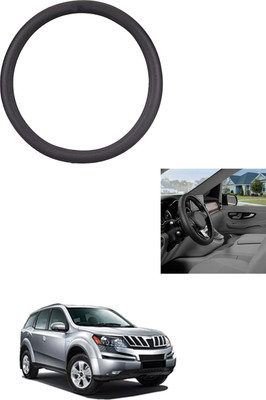 MATIES Steering Cover For Mahindra XUV 500(Black, Leather)