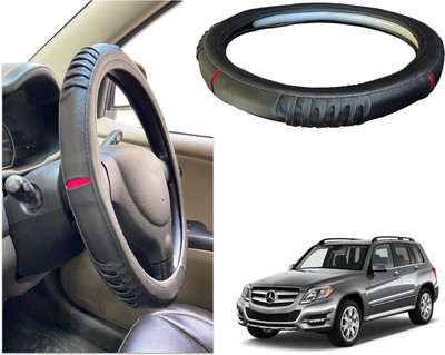 PEEPS STORE Steering Cover For Mercedes Benz GLK-Class(Black, Red, Leatherite)