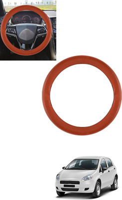 ABJD Steering Cover For Fiat Punto(Tan, Leatherite)