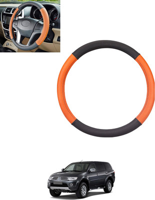 monolive Steering Cover For Mitsubishi Pajero(Tan, Black, Leatherite)