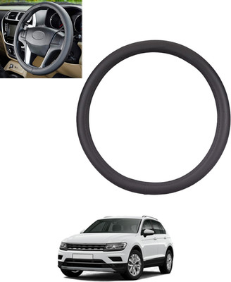 MSNP Steering Cover For Volkswagen Universal For Car(Black, Leatherite)