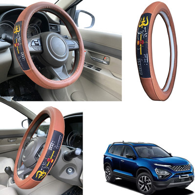 PEEPS STORE Steering Cover For Tata Safari(Black, Leatherite)