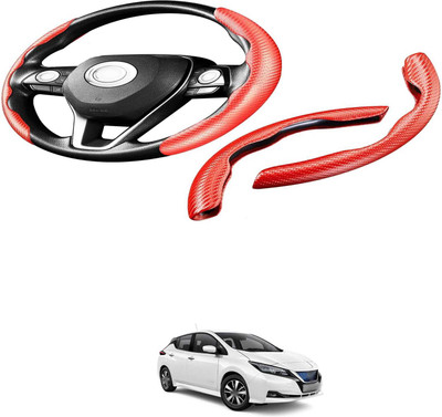 XZRTZ Steering Cover For Universal For Car S-Cross(Carbon Fiber Red, Polyurethane)
