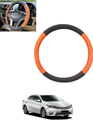 monolive Steering Cover For Toyota Altis(Tan, Black, Leatherite)