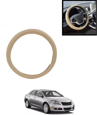 AYW Steering Cover For Universal For Car Kizashi(Beige, Leatherite)