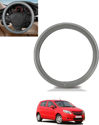 monolive Steering Cover For Chevrolet Sail UVA(Grey, Leatherite)