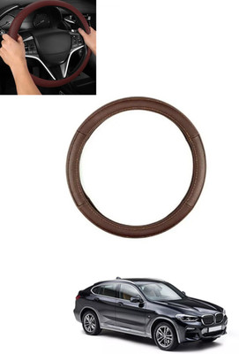 ABJD Steering Cover For BMW X4(Brown, Leatherite)
