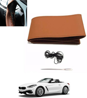 monolive Hand Stiched Steering Cover For BMW Z4(Tan, Leatherite)