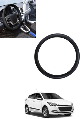 monolive Steering Cover For Hyundai Elite i20(Black, Leatherite)