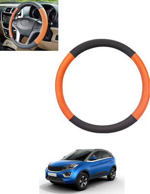 monolive Steering Cover For Tata Universal For Car(Tan, Black, Leatherite)