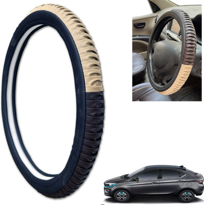PEEPS STORE Steering Cover For Tata NA(Black, Leatherite)
