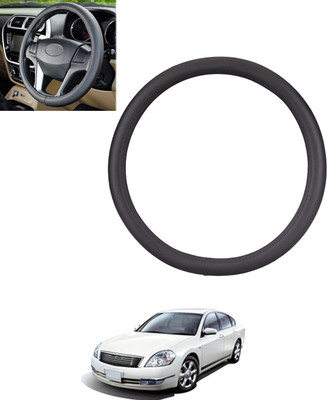 MSNP Steering Cover For Nissan Teana(Black, Leatherite)