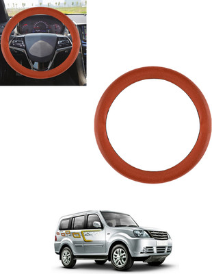 AYW Steering Cover For Tata Sumo Grande(Tan, Leatherite)
