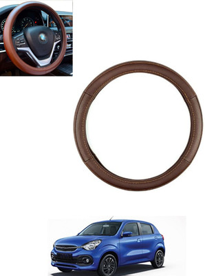 monolive Steering Cover For Universal For Car Celerio(Brown, Leatherite)