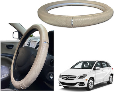 PEEPS STORE Steering Cover For Mercedes Benz B-Class(Black, Red, Leatherite)