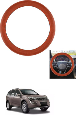 MATIES Steering Cover For Mahindra XUV 500(Tan, Leather)