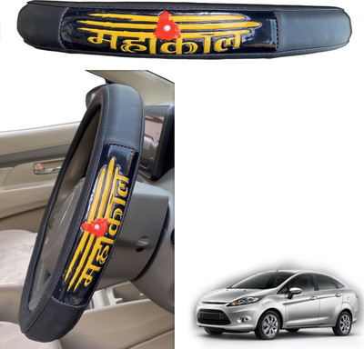 PEEPS STORE Steering Cover For Ford Fiesta Old(Black, Leatherite)