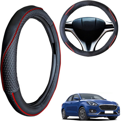 PEEPS STORE Steering Cover For Maruti Swift Dzire(Black, Leatherite)