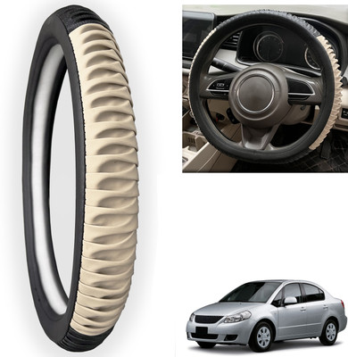 PEEPS STORE Steering Cover For Maruti SX4(Black, Leatherite)