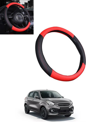 ABJD Steering Cover For Maruti Celerio(Red, Black, Leatherite)
