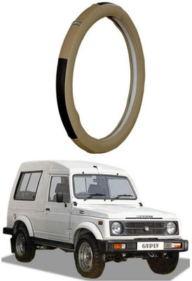 AUTO PEARL Steering Cover For Maruti Gypsy King(Beige, Leatherite)