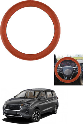 MATIES Steering Cover For Toyota Universal For Car(Tan, Leather)