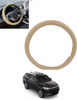 MSNP Steering Cover For Mahindra Universal For Car(Beige, Leatherite)