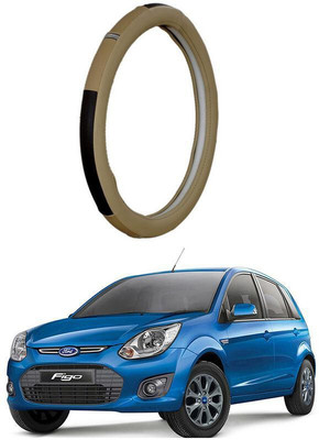 AUTO PEARL Steering Cover For Ford Figo(Beige, Leatherite)