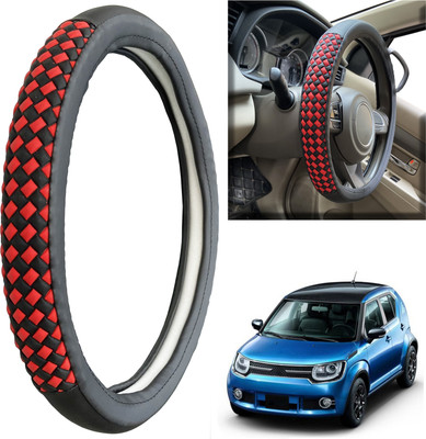 PEEPS STORE Steering Cover For Maruti NA(Black, Leatherite)