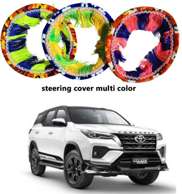 salesfashion Hand Stiched Steering Cover For Tata 7 Series(MULTI COLOUR, Fabric)