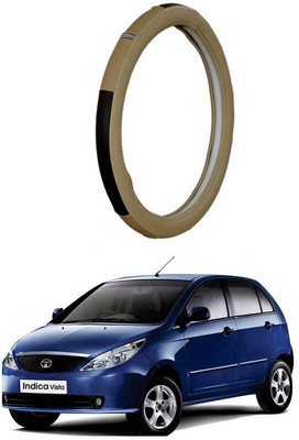 AUTO PEARL Steering Cover For Tata Indica Vista(Beige, Leatherite)