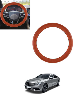 AYW Steering Cover For Mercedes Benz Universal For Car(Tan, Leatherite)