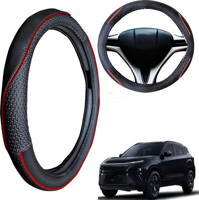 PEEPS STORE Steering Cover For Tata NA(Black, Leatherite)
