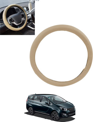 MSNP Steering Cover For Mahindra Universal For Car(Beige, Leatherite)