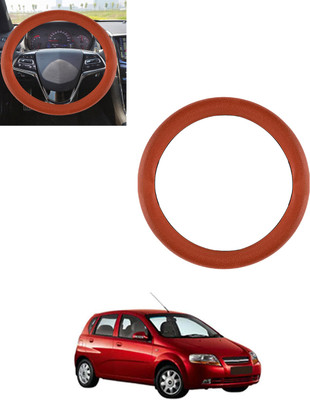 AYW Steering Cover For Chevrolet Aveo UVA(Tan, Leatherite)