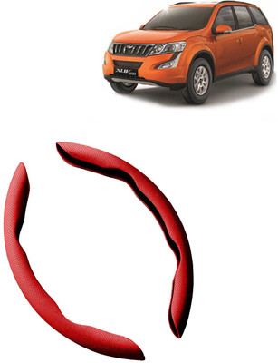 Kingsway Steering Cover For Mahindra XUV 500(Leatherette Red, Leatherite)