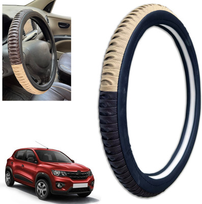 PEEPS STORE Steering Cover For Renault Kwid(Multicolor, Leatherite)
