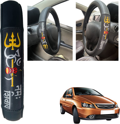 PEEPS STORE Steering Cover For Tata Indigo CS(black, Leatherite)