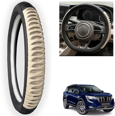 PEEPS STORE Steering Cover For Mahindra XUV(Black, Leatherite)