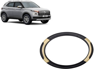 HOTRENZ Steering Cover For Hyundai Verna(Steering Cover For Hyundai Venue Black,Beige, Leatherite)