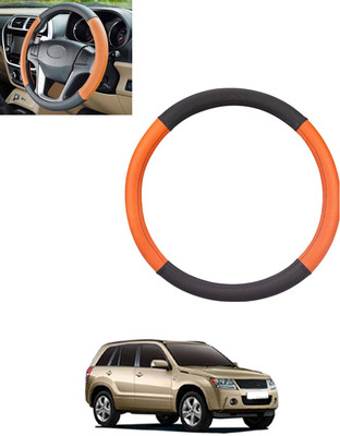 monolive Steering Cover For Maruti Grand Vitara(Tan, Black, Leatherite)