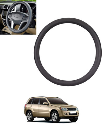 MSNP Steering Cover For Maruti Grand Vitara(Black, Leatherite)