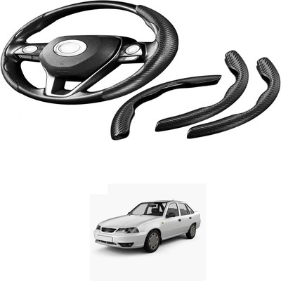 Pecunia Steering Cover For Chevrolet UVA(Carbon Fiber Black, Polyurethane)