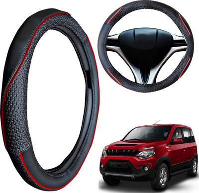 PEEPS STORE Steering Cover For Mahindra NA(Black, Leatherite)