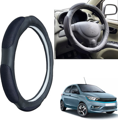 PEEPS STORE Steering Cover For Tata NA(Black, Leatherite)