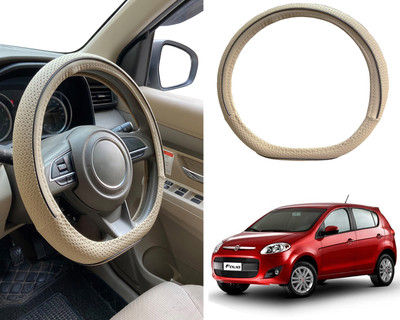 PEEPS STORE Steering Cover For Fiat Palio(Black, Leatherite)