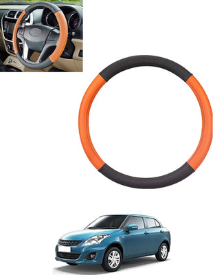 MSNP Steering Cover For Skoda Superb(Tan & Black, Leatherite)